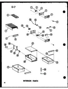 04 - Interior Parts parts for Amana Refrigerator TD23D / P7466006W from AppliancePartsPros.com