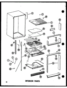 05 - Interior Parts parts for Amana Refrigerator TD23EG / P7466015W G from AppliancePartsPros.com