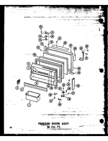03 - Fz Door Assy 23 Cu. Ft. parts for Amana Refrigerator TD23N-AG / P6023689W G from AppliancePartsPros.com