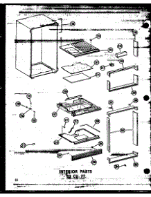 06 - Interior Parts 23 Cu. Ft. parts for Amana Refrigerator TD23N-C / P6023689W C from AppliancePartsPros.com
