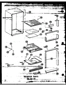 06 - Interior Parts 23 Cu. Ft. parts for Amana Refrigerator TD23W / P6030339W from AppliancePartsPros.com