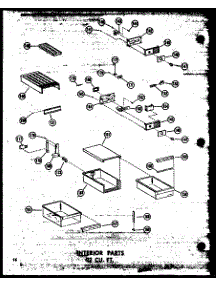 05 - Interior Parts 23 Cu. Ft. parts for Amana Refrigerator TD23W-C / P6030363W C from AppliancePartsPros.com