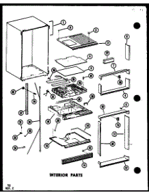 05 - Interior Parts parts for Amana Refrigerator TD523E-A / P7528801W A from AppliancePartsPros.com