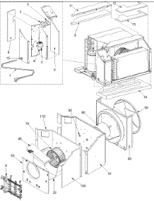 02 - Partition And Control Assy parts for Amana Air Conditioner TE11085W2 / PTE11085W2 from AppliancePartsPros.com