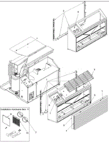 03 - Outer Case Assy parts for Amana Air Conditioner TE11085W2A from AppliancePartsPros.com