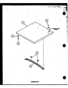 02 - Cabinet Top parts for Amana Dryer TEA400 / P7575203W from AppliancePartsPros.com