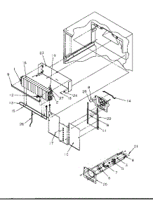 08 - Evap parts for Amana Refrigerator TG18S3L / P1194602W L from AppliancePartsPros.com