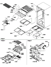 06 - Interior Cabinet And Drain Block Assy parts for Amana Refrigerator TG18V1W / P1194606W W from AppliancePartsPros.com
