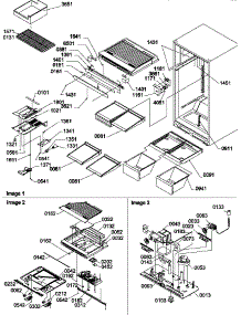 06 - Interior Cabinet And Drain Block Assy parts for Amana Refrigerator TG21VL / P1301803W L from AppliancePartsPros.com