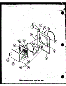 08 - Loading Door parts for Amana Dryer TGA800 / P7575206W from AppliancePartsPros.com