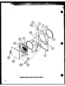 07 - Loading Door parts for Amana Dryer TGA800 / P7704107W from AppliancePartsPros.com