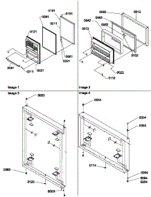 02 - Door Assemblies parts for Amana Refrigerator TGI18V1L / P1310801W L from AppliancePartsPros.com