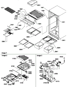 06 - Interior Cabinet And Drain Block Assy parts for Amana Refrigerator TGI18V1W / P1310801W W from AppliancePartsPros.com