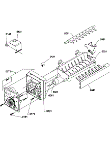 05 - Ice Maker Parts parts for Amana Refrigerator TGI21VW / P1310901W W from AppliancePartsPros.com