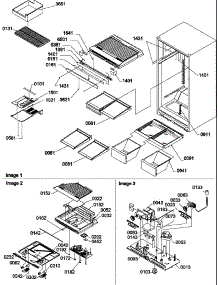 06 - Interior Cabinet And Drain Block Assy parts for Amana Refrigerator TGI21VW / P1310901W W from AppliancePartsPros.com