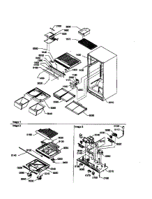 06 - Interior Cabinet And Drain Block Assy parts for Amana Refrigerator TH18TE / P1301701W E from AppliancePartsPros.com