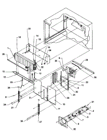 08 - Evap Area parts for Amana Refrigerator TH21S3L / P1195601W L from AppliancePartsPros.com