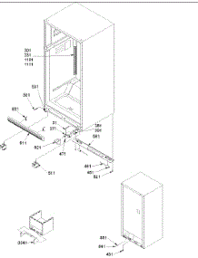 09 - Ladders, Lower Cabinet parts for Amana Refrigerator TH21V2W / P1315906W W from AppliancePartsPros.com