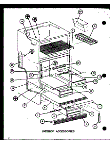 03 - Interior Accessories parts for Amana Refrigerator TJ16M / P7859218W from AppliancePartsPros.com