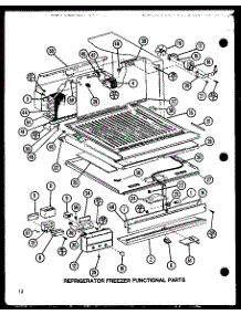 06 - Ref Fz Functional Parts parts for Amana Refrigerator TJ18N / P1102112W from AppliancePartsPros.com