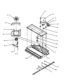 05 - Compressor Compartment parts for Amana Refrigerator TK21R3L / P1189001W L from AppliancePartsPros.com