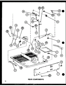 04 - Rear Components parts for Amana Refrigerator TL18H / P7711020W from AppliancePartsPros.com