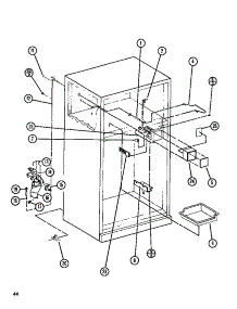 07 - Evap parts for Amana Refrigerator TL18N / P1106212W from AppliancePartsPros.com