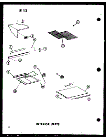 02 - Interior Parts parts for Amana Refrigerator TL20F / P7528815W from AppliancePartsPros.com