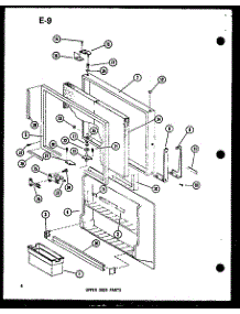 06 - Upper Door Parts parts for Amana Refrigerator TL20F / P7528815W from AppliancePartsPros.com