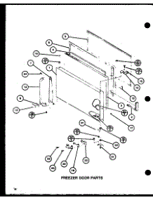 02 - Fz Door Parts parts for Amana Refrigerator TL20H / P7711023W from AppliancePartsPros.com
