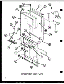 05 - Ref Door Parts parts for Amana Refrigerator TL20H / P7711024W from AppliancePartsPros.com