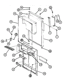 06 - Ref Door parts for Amana Refrigerator TLI20G / P7553513W from AppliancePartsPros.com