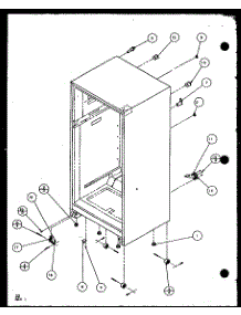 02 - Cabinet Bottom And Back parts for Amana Refrigerator TLI20QW / P1111711W W from AppliancePartsPros.com