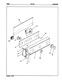 02 - Control Panel parts for Norge Washer TLWL202W from AppliancePartsPros.com