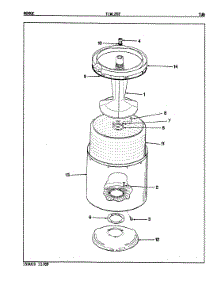 05 - Tub parts for Norge Washer TLWL202W from AppliancePartsPros.com