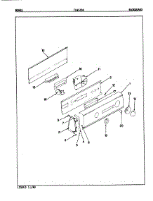 02 - Control Panel parts for Norge Washer TLWL204H from AppliancePartsPros.com