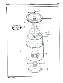 05 - Tub parts for Norge Washer TLWL204W from AppliancePartsPros.com