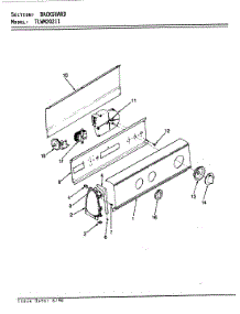 03 - Control Panel (Rev. E) parts for Norge Washer TLWM202IIA from AppliancePartsPros.com