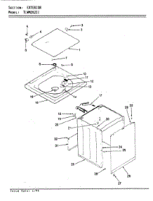 05 - Exterior (Rev. E) parts for Norge Washer TLWM202IIH from AppliancePartsPros.com
