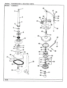 07 - Transmission & Related Parts (Rev. F-K) parts for Norge Washer TLWM202IIH from AppliancePartsPros.com
