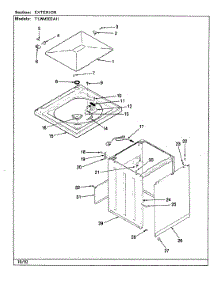 06 - Exterior (Rev. F-K) parts for Norge Washer TLWM202IIW from AppliancePartsPros.com
