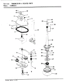 07 - Transmission & Related Parts parts for Norge Washer TLWM202IIW from AppliancePartsPros.com