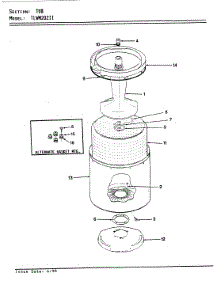 09 - Tub (Rev. E) parts for Norge Washer TLWM202IIW from AppliancePartsPros.com