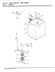 11 - Water Carrying & Pump Assembly parts for Norge Washer TLWM202IIW from AppliancePartsPros.com