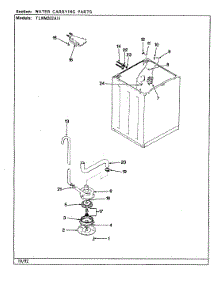 12 - Water Carrying (Rev. F-K) parts for Norge Washer TLWM202IIW from AppliancePartsPros.com