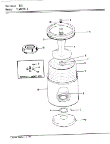 08 - Tub (Rev. E) parts for Norge Washer TLWM208IIA from AppliancePartsPros.com