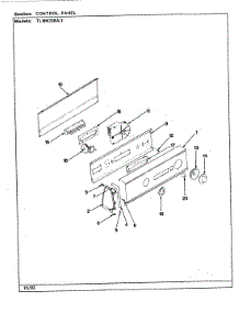 04 - Control Panel (Rev. F-K) parts for Norge Washer TLWM208IIH from AppliancePartsPros.com
