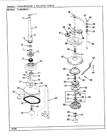 07 - Transmission & Related Parts (Rev. F-K) parts for Norge Washer TLWM208IIH from AppliancePartsPros.com