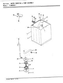 11 - Water Carrying & Pump Assy. (Rev. E) parts for Norge Washer TLWM208IIW from AppliancePartsPros.com