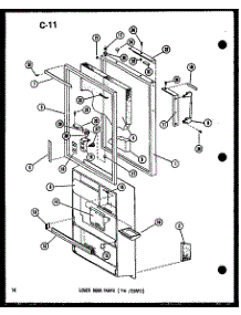 04 - Lower Door Parts (Tm  / Esrfc) parts for Amana Refrigerator TM14FC / P7565802W C from AppliancePartsPros.com